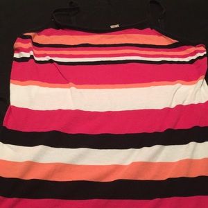 Black, orange, white and pink dress!